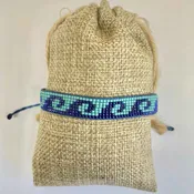 Wave Bracelet / Woven Loom Adjustable Waterproof Bracelet/ Made in USA (Copy)
