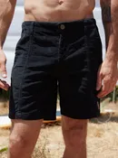M'S PACIFICO CORD SHORT IN BLACK IRIS