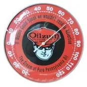 Round Glass Dome Thermometer, Oilzum