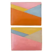 Asymmetric Card Case - Pink Rainbow