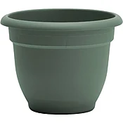 Bloem Living Green 8‑in Round Plastic Planter – Compact 7‑in Height