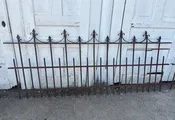 107.5 Feet of Wrought Iron Victorian Fence Panels GA21243