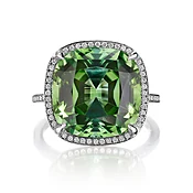 11.47 carat Mint Green Tourmaline Anne Inlove Ring | Marisa Perry by Douglas Elliott