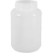 128 oz. (1 Gallon) Natural HDPE Wide-Mouth Bottle (110-400)