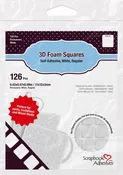 3D Foam Squares - White, Regular by 3L Scrapbook Adhesives