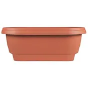 BLOEM CLASSIC DECK RAIL PLANTER - 24 IN - TERRA COTTA