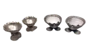 Assorted Nautilus Sterling Silver Set of 4 Shells