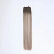 AQUA Machine Weft 22 Inch Arctic Rooted Straight 1 Piece Remy Human Hair Extension