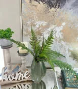 18" Artificial PVC Fern Bush