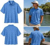 AFTCO Fairwaves BB Men’s Performance Polo – Premium Performance Fishing & Lifestyle Polo