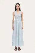 Crochet Detail Linen Sleeveless Dress
