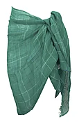 19Andrea's47 Scarf in Teal Plaid