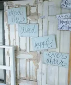 Hand Painted Word signs (rental) $20 for all — The Venue