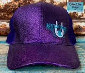 Kyle Tack Logo Glitter Hat Purple