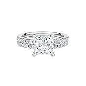 Charlotte Lab Grown Diamond Engagement Set in 14K White Gold (2 3/4 ct. tw.)