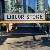 1930's Liquor Store Sign — Aurora Mills