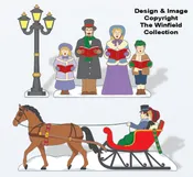 Christmas Village Victorian Christmas Pattern