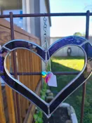 Purpl Heart With  Crystal