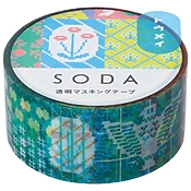 King Jim SODA Transparent Masking Tape - Retro