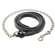 ADT Premium Leather Lead Line + Chain