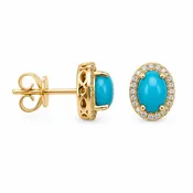 Azure Oasis Turquoise Stud Earrings