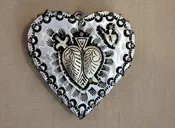 Repousse Metal Heart