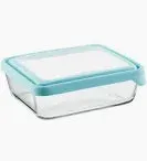 11 CUP RECT T/SEAL MINERAL BLUE