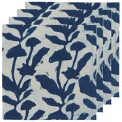 Danica Heirloom Set of 4 Block Print Napkins
