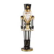 10.5" Black and White Nutcracker - Sold Individually
