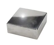 2-1/2" x 2-1/2" x 3/4" Polished Steel Bench Block