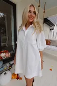 Above All Else Shirt Dress