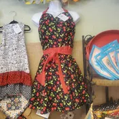 Adult Apron Circle Cherry