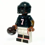 #7 RB Robinson Atlanta Football Player Minifig made using LEGO parts