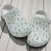 “Vintage Glow” – Retro Camping Lantern Pattern Crocs