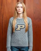 Collegiate Knitwear Woman's British Wool Fisherman Sweater