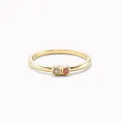 2 Stone Duo Stack Ring