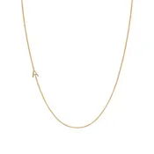 14K Mini Initial Necklace