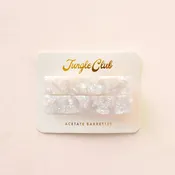 Acetate Barrettes | Pearl Ivory