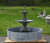 48″ Paneled Lead Fountain Basin