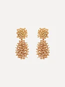 Beaded Cluster Drop Earrings