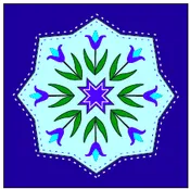 1.75″ Ceramic Tile Magnet – Tulips