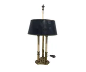 Vintage Stiffel Three Candle French Style Bouillotte Table Lamp — White Barn Antiques