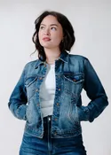 Addyson Classic Trucker Jacket - Dark Wash