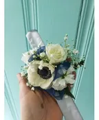 ANENOME AND ROSE WRIST CORSAGE