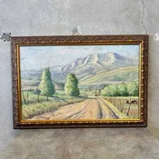 1929 Landscape Painting John P. Holmgren