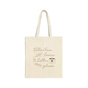 Cotton Canvas Tote Bag - 2 Designs!