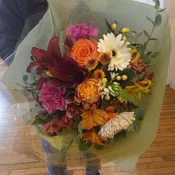 Hand tied bouquet wrap #3