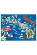 25-Pack Generic Postcards Highlights of Hawaii Map 5x7