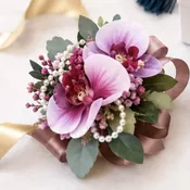 Orchid Pearl Wrist Corsage