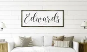 Framed Sign Large – “Family Name” Made For You